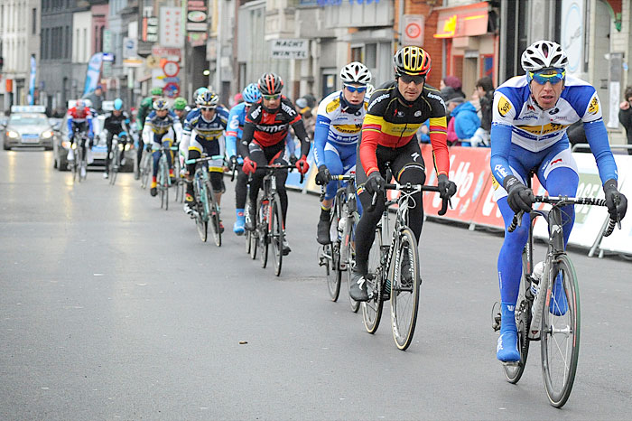 Aankomst bij Tom Boonen en Jelle Wallays - foto Linea Recta