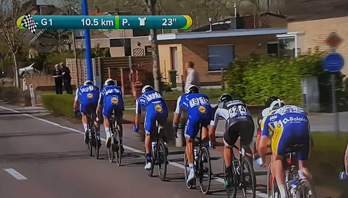 De Panne, achtervolging voor Kittel, Tim Declercq op kop